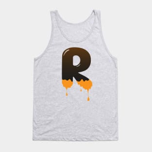 Chocolate Alphabet Letter R Tank Top